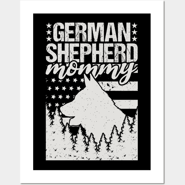 German Shepherd Mommy Wall Art by Tesszero